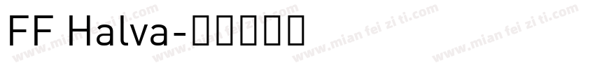 FF Halva字体转换